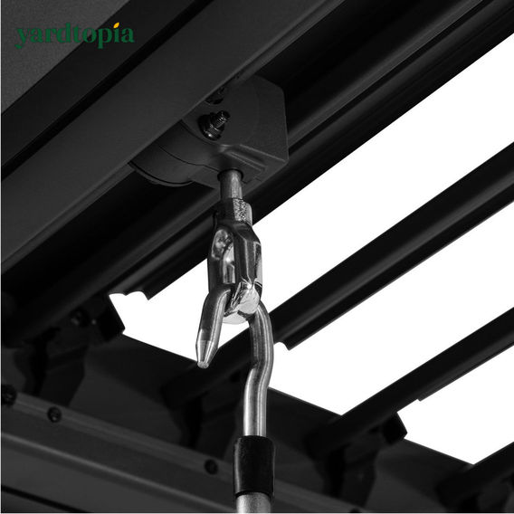 Yardtopia Elmont 3m x 3m Aluminium Adjustable Louvre Pergola Yardtopia Elmont 3m x 3m Aluminium Adjustable Louvre Pergola