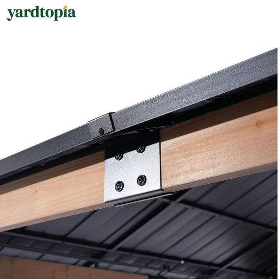 Yardtopia Maryborough 3.6m x 3m Timber & Steel Double Hip Roof Gazebo Yardtopia Maryborough 3.6m x 3m Timber & Steel Double Hip Roof Gazebo