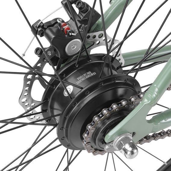 Progear E-Mode Flatbar Electric Road Bike Army Green Progear E-Mode Flatbar Electric Road Bike Army Green