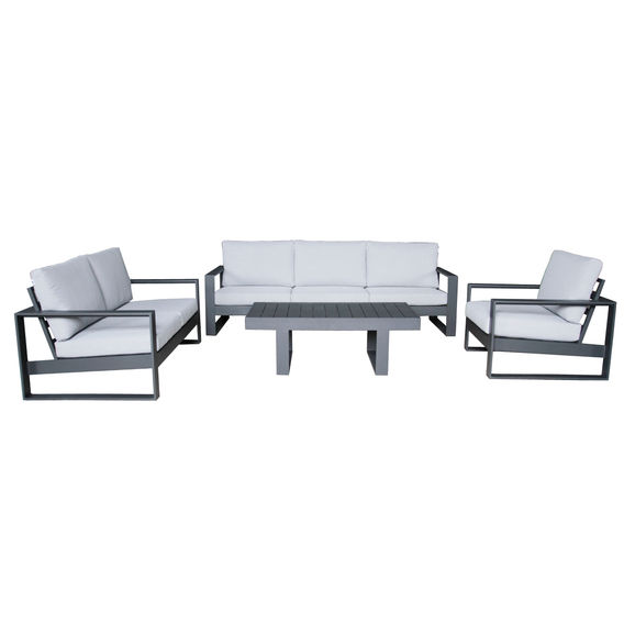 Burano Outdoor Lounge Set Charcoal Burano Outdoor Lounge Set Charcoal