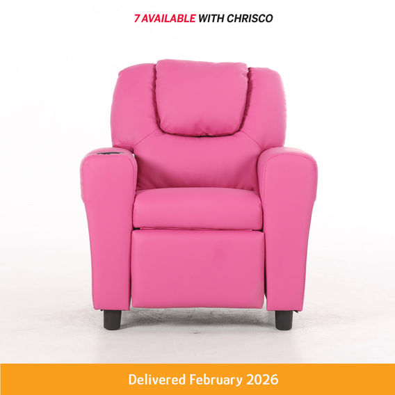 Kids Luxury Recliner Sofa - Pink