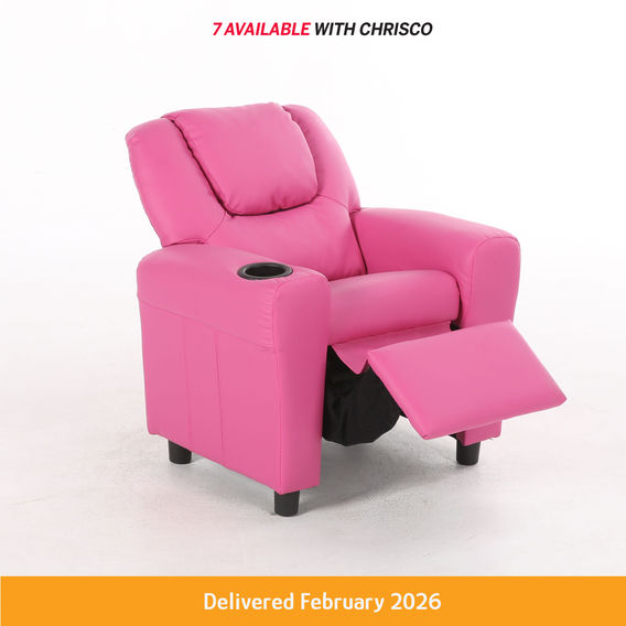 Kids Luxury Recliner Sofa - Pink