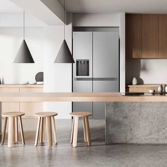 LG 641L Side by Side Fridge Stainless Steel