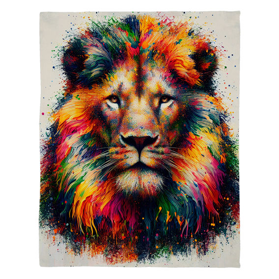 Rainbow Lion Printed Quilt Cover Bundle - QB