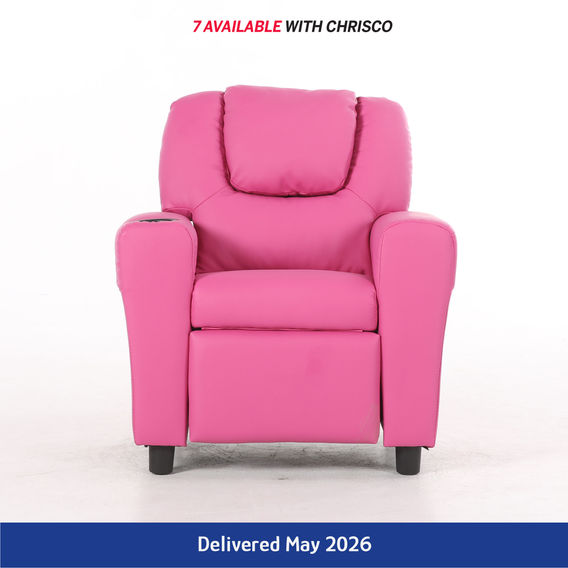 Kids Luxury Recliner Sofa - Pink