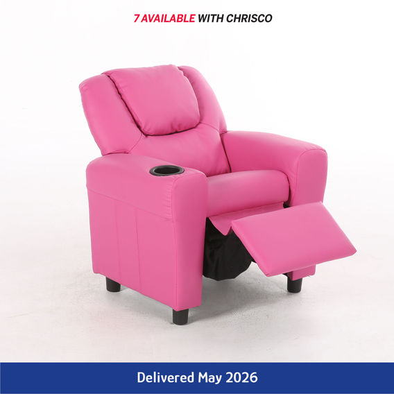 Kids Luxury Recliner Sofa - Pink